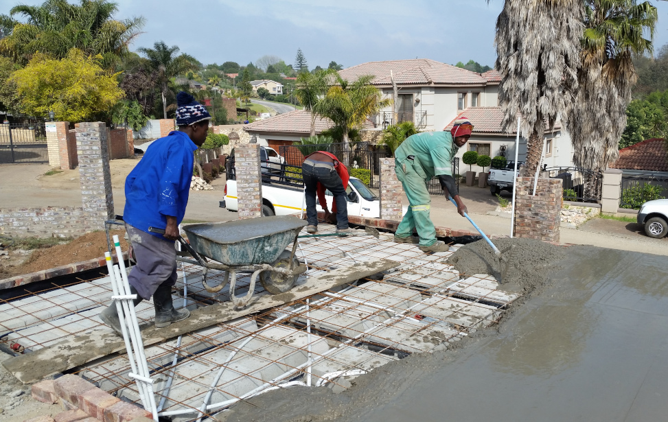 Slab at a house